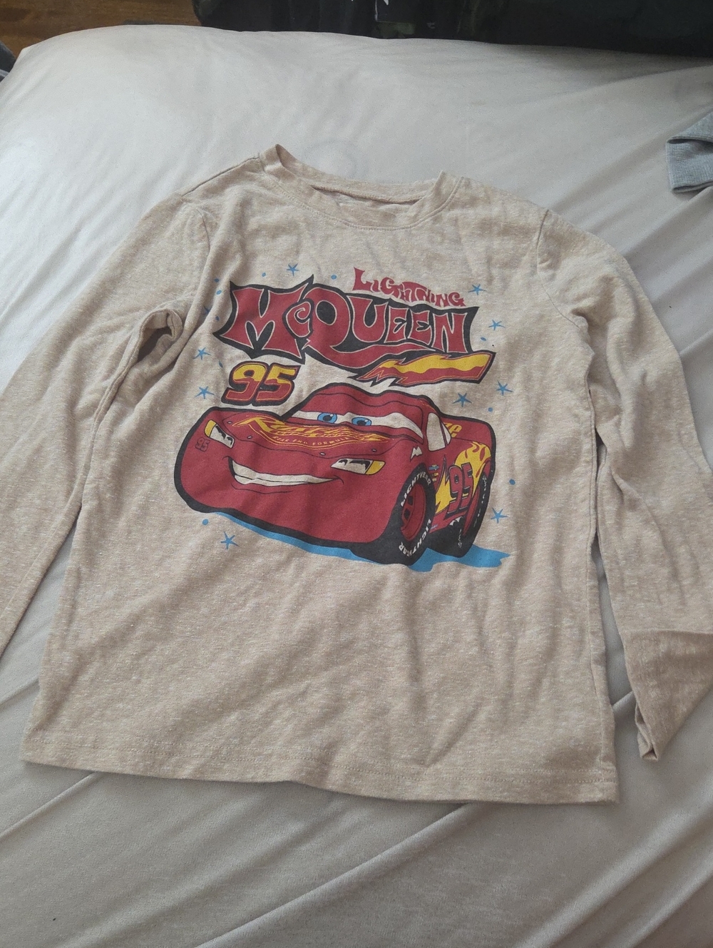 2 for $10 Disney Cars Lightning McQueen Long Sleeve Tee - Size 8